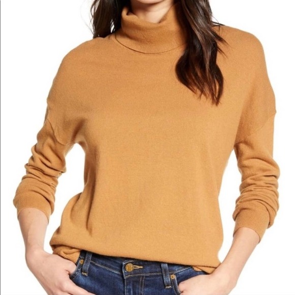Chelsea 28 Turtleneck Tunic Sweater in Tan Dale Size XL NWT - Picture 1 of 8